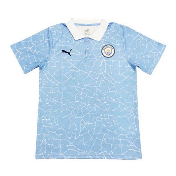 Polo Manchester City 2020 2021 Azul Blanco